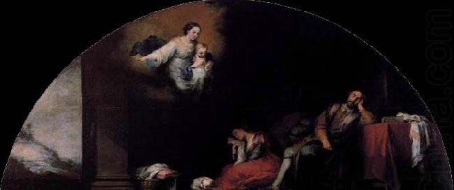 MURILLO, Bartolome Esteban Dream of Patrician John china oil painting image